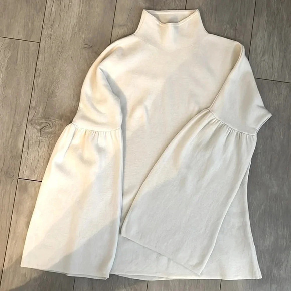 VINEYARD VINES Merino Wool Movk Neck Sweater Bell Sleeve, Size  M - Picture 9 of 9